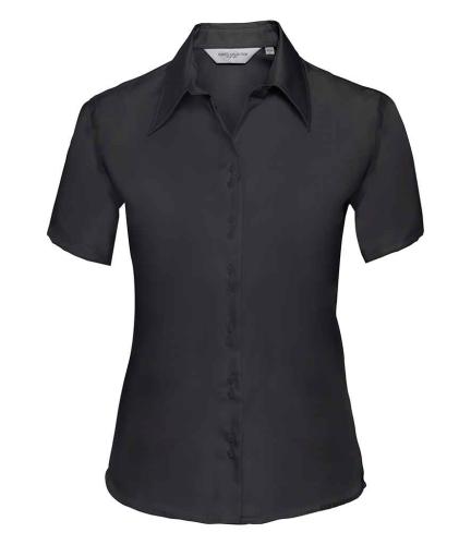 R Coll Lds S/S Non Iron Shirt - Black - 3XL20